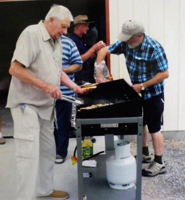 Latrobe Men's Shed, tools down for a barbie