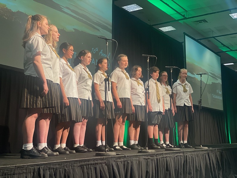 Calvin Choir sing at the Tasmanian Parliamentary Prayer Breakfast 2021