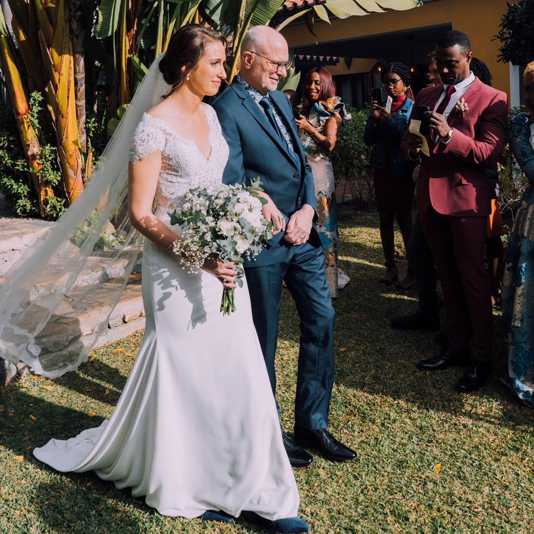 Alice and her dad, walking the aisle to "Jessica's Theme" from Man from Snowy River. Photo Credit: Jonas Mantay