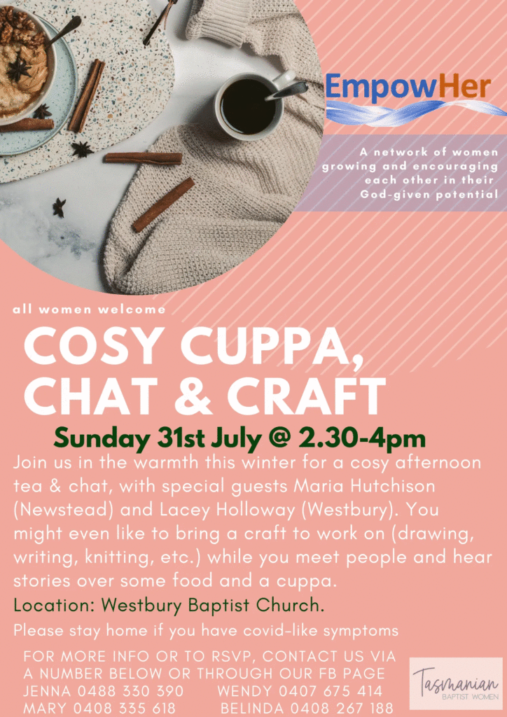 Cosy Cuppa and Craft Brochure, ReCharge News July 2022