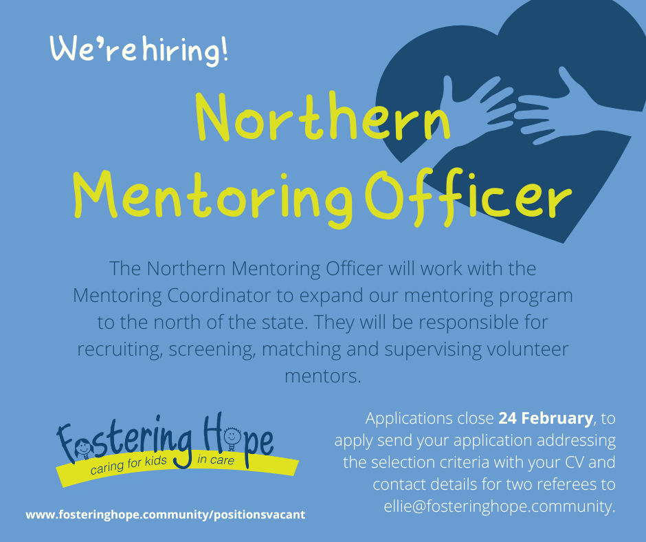 Northern Mentoring Office, Fostering Hope Tasmania